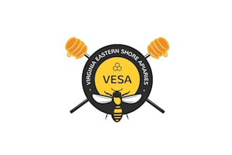 design natural bee keeping company logo