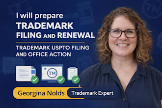 prepare trademark filing and renewal, trademark uspto filing and office action