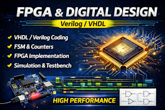 design fpga, verilog, vhdl and digital logic