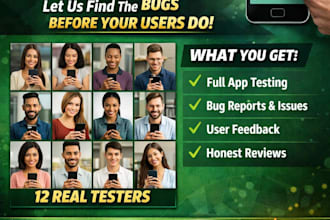 app testing google play android app, app reviews 12 testers 20 testers