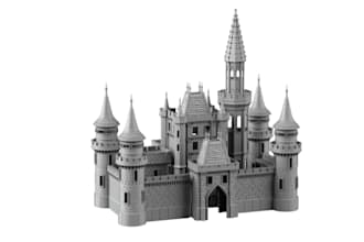 sculpt medieval castle tower terrain,fantasy fortress building, tabletop rpg,stl