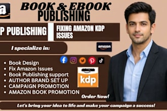 do ebook publishing on amazon kdp and ingramspark, guick fix amazon kdp issues