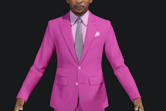 hyper realistic 3d metahuman character, corporate avatar model,3d beard,8k skin