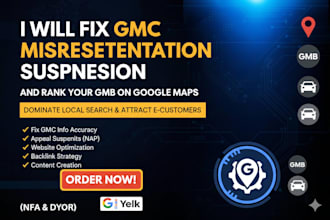 fix gmc misrepresentation suspension and rank your gmb on google maps