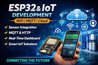 develop esp32 iot projects with wifi and cloud integration