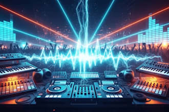 produce  your song into edm techno, afro house, hardstyle, dubstep