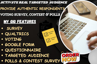 activate real targeted audiences for voting survey, contest and polls