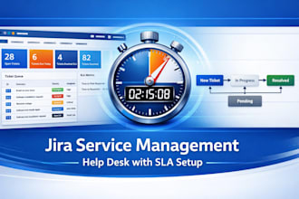 configure jira service management help desk with sla