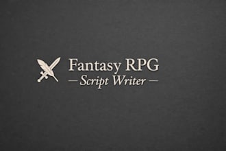 write fantasy rpg game script, dialogue, quest and lore narrative