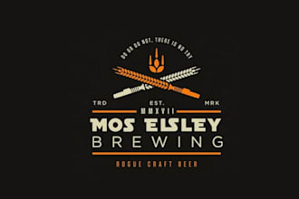 design super brewing beer bar logo