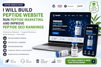 build peptide website, run peptide marketing and improve peptide SEO rankings