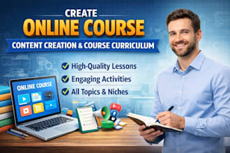 create online course content creation and course curriculum