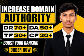 build high authority backlinks to increase domain authority