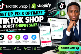setup tiktok shop, fix tiktok shop, tiktok shop ads, boost shopify sales