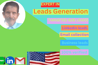 do b2b and linkedin lead generation with email list