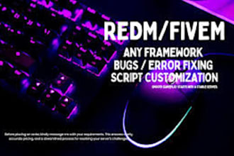 be your fivem server developer, redm server developer,