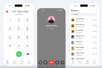 develop voip sip softphone app, webrtc softphone using linphone, sip trunk, pbx