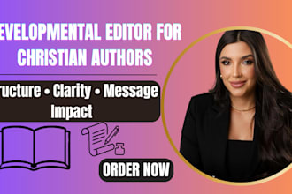 be your christian book editor, memoir and developmental editor