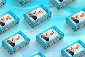 create custom card game designs illustrations board game with card box mockups