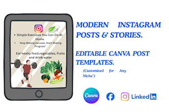 design social media kit and canva templates