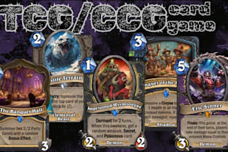 design tcg ccg card template board game design yugioh fantasy card for your game