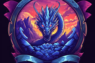 design a custom fantasy game logo