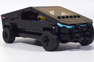 custom 3d lego design, 3d lego car and building lego moc with manual instruction