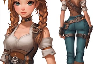 draw 2d game character or 2d game character