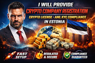 provide crypto company registration, crypto license, aml kyc compliance
