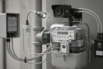 build secure iot camera and sensor system for utility meters