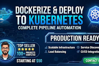 dockerize, containerize and deploy your app on kubernetes cluster