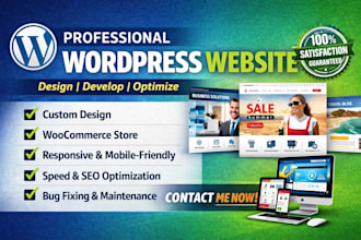 design wordpress website with elementor pro
