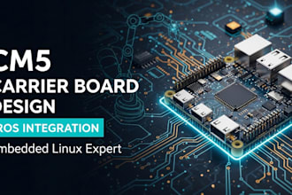 custom cm5 carrier board design, ros integration, uart, spi, i2c embedded linux
