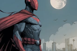 superhero character for comics