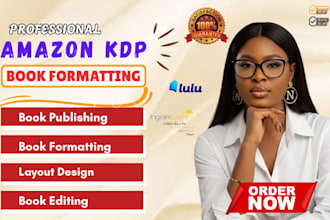 do ebook design for kindle publishing, kdp book formatting and ebook formatting