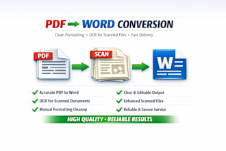 convert scanned PDF to editable word with ocr