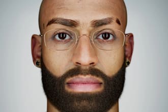 be 3d metahuman creator,digital double avatar,ue5 outfit,beard,scar,tattoo,mesh
