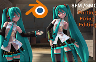 port, create sfm model, gmod, fivem model tf2, mmd l4d2, fnaf, vrchat avatar