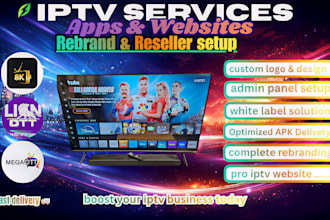 rebrand iptv apps, stb, xciptv, tivimate with panel setup