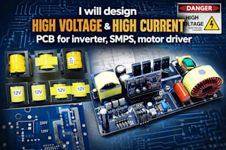design power electronics pcb for inverters smps motor driver high voltage