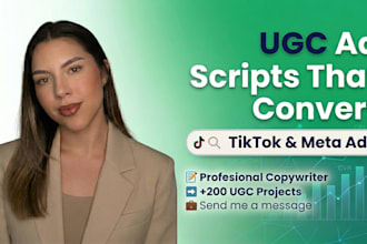 write engaging ugc ad scripts for tiktok ig and facebook ads