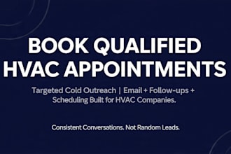 book qualified hvac appointments through cold outreachbook
