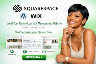 squarespace online coach membership course website subscription author website
