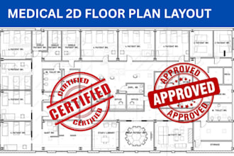 design and model medical center floor plan architecture clinic layout blueprint