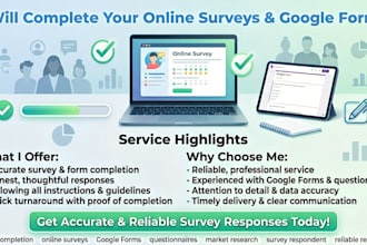 solve online survey, questionnaire, survey forms, google forms