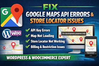 fix google maps API errors and woocommerce or  wordpress store locator issues