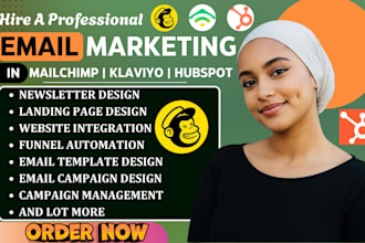 setup hubspot CRM automation, hubspot email template, mailchimp email marketing