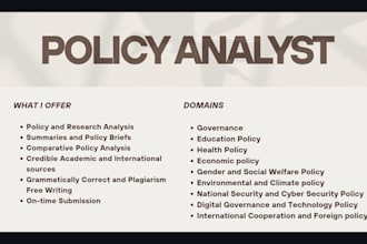 turn complex public policy issues into actionable insights
