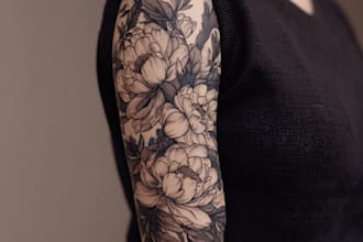 create a tattoo design of tattoo sleeve