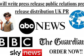 write press release public relations press release distribution UK PR